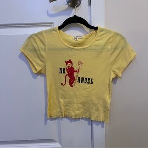 Yellow ‘No Angel’ Crop Top